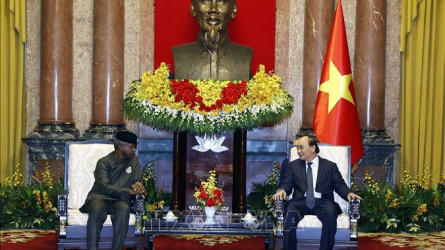 President Nguyen Xuan Phuc receives Vice President of Nigeria